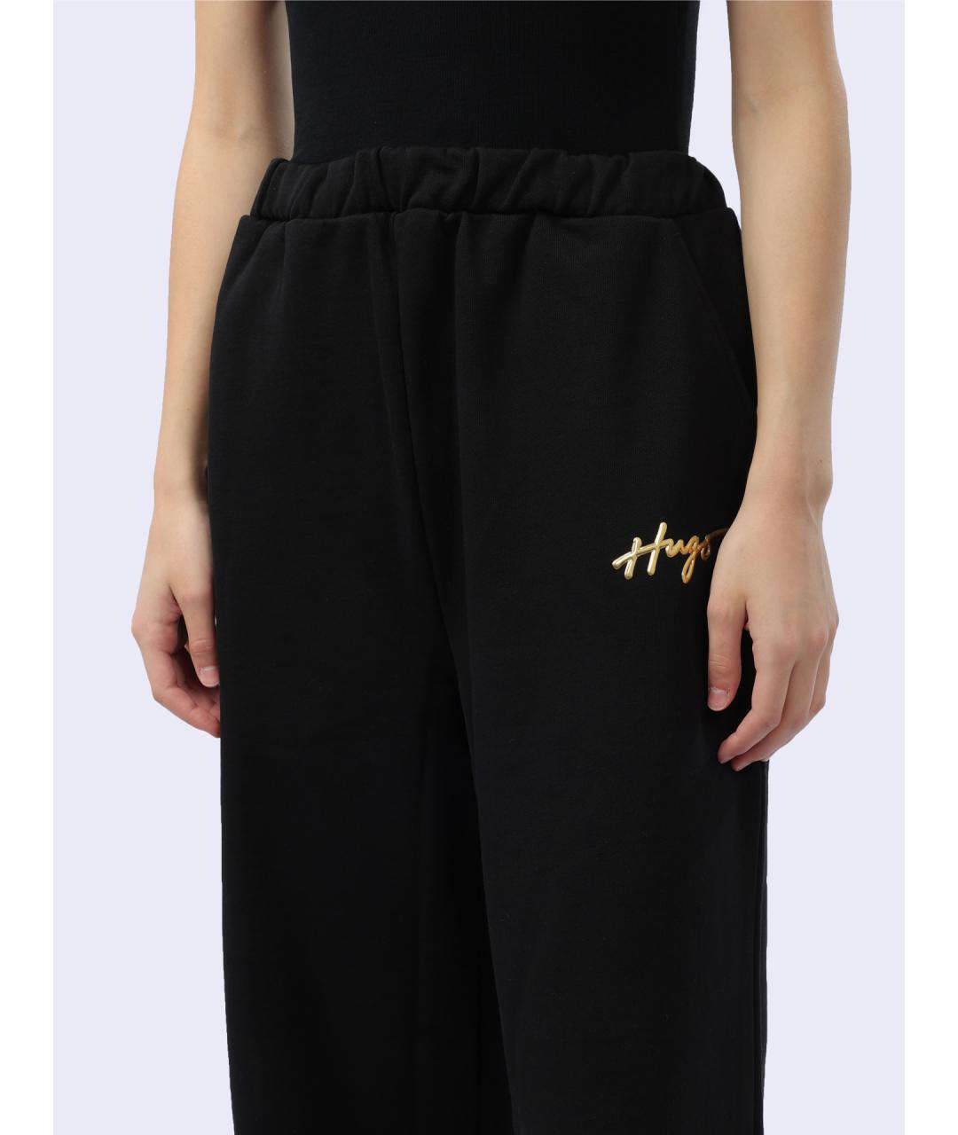 HUGO Черные прямые брюки, фото 3