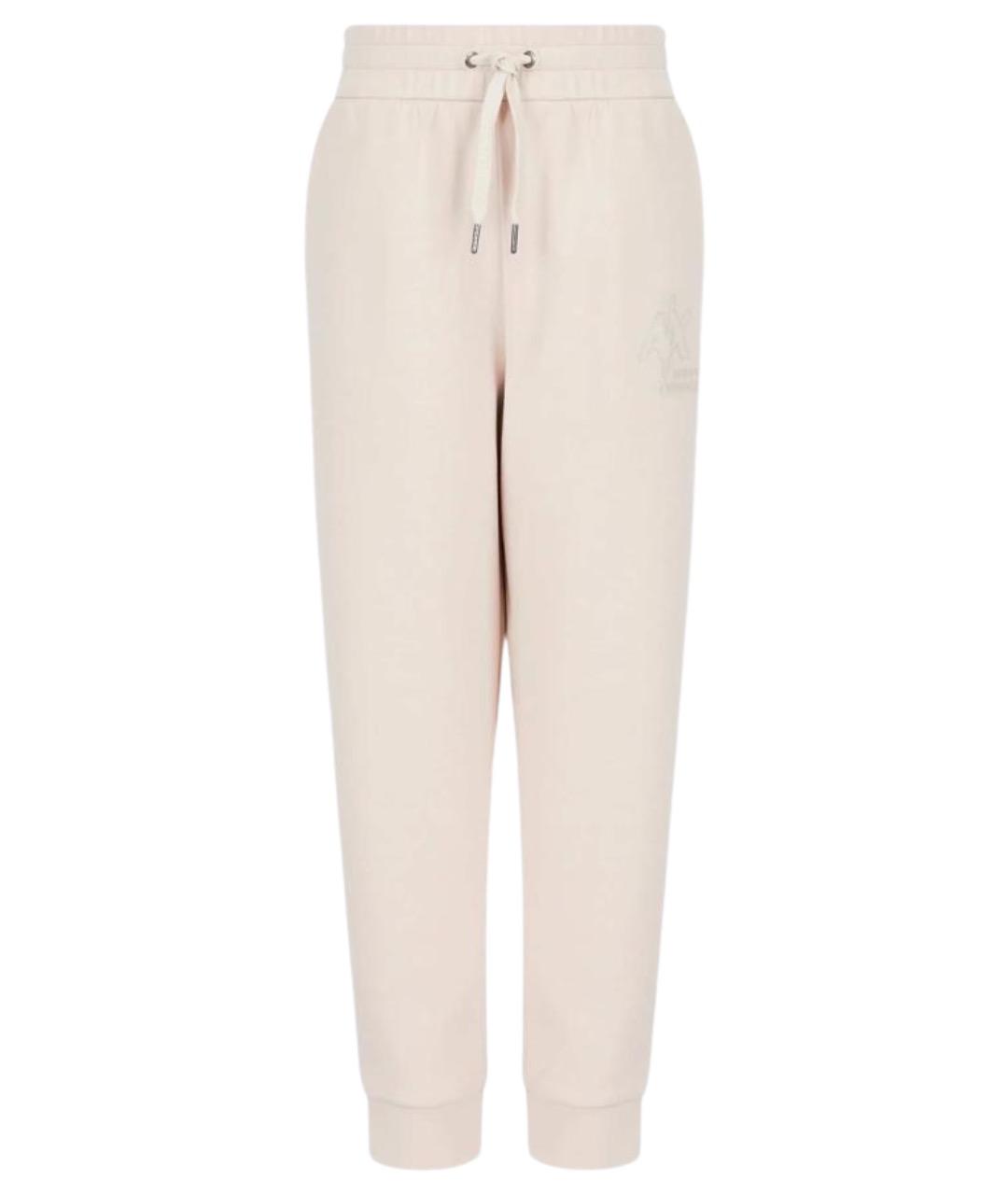ARMANI EXCHANGE Бежевые вискозные прямые брюки, фото 1