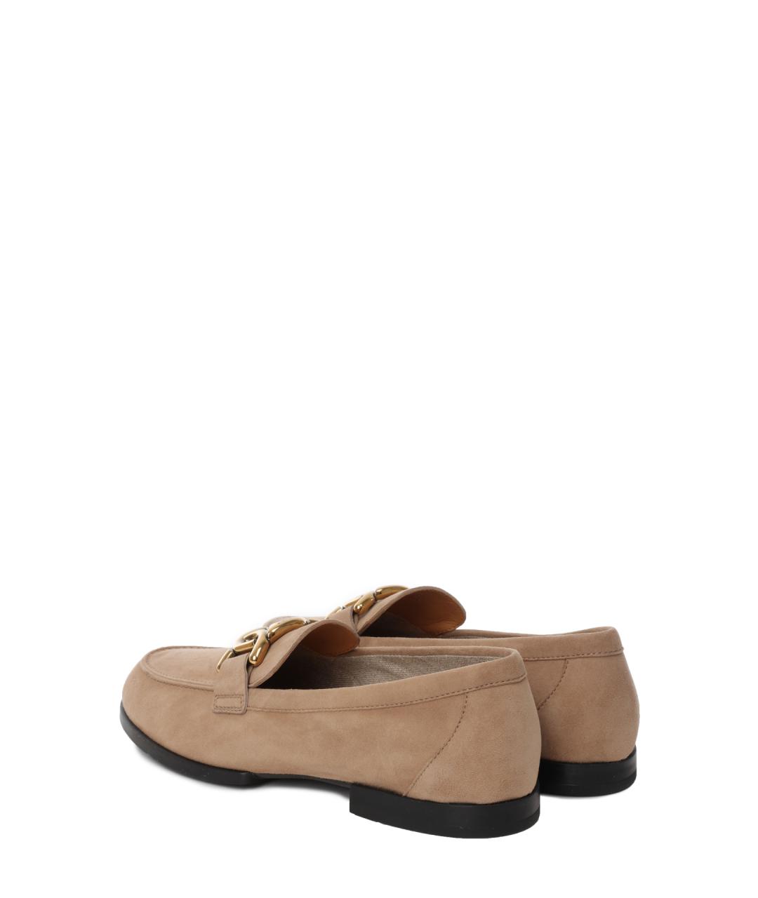 TOD'S Бежевые лоферы, фото 3