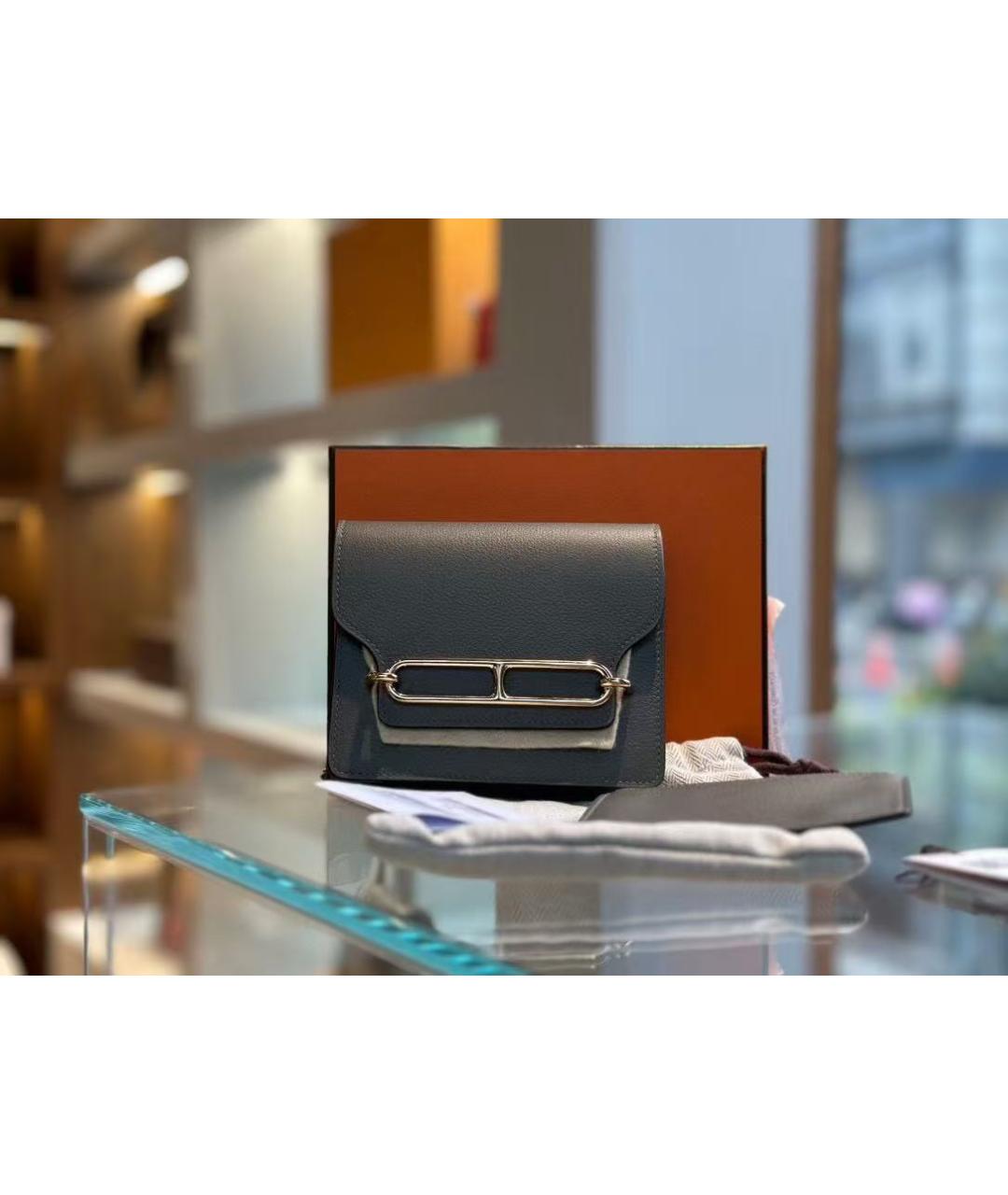 HERMES Серый кошелек, фото 6