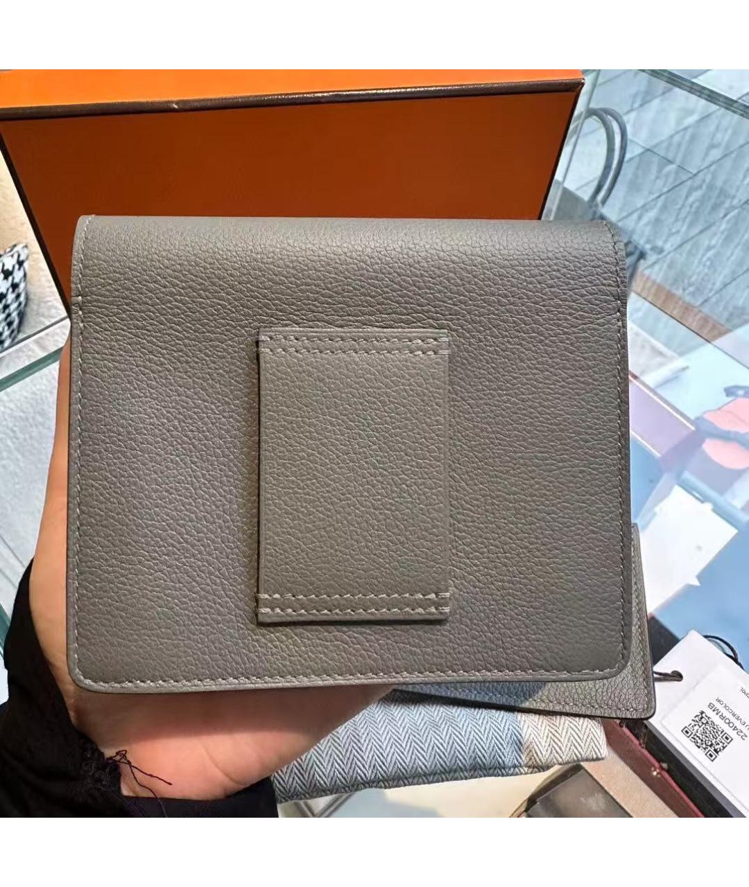 HERMES Серый кошелек, фото 2
