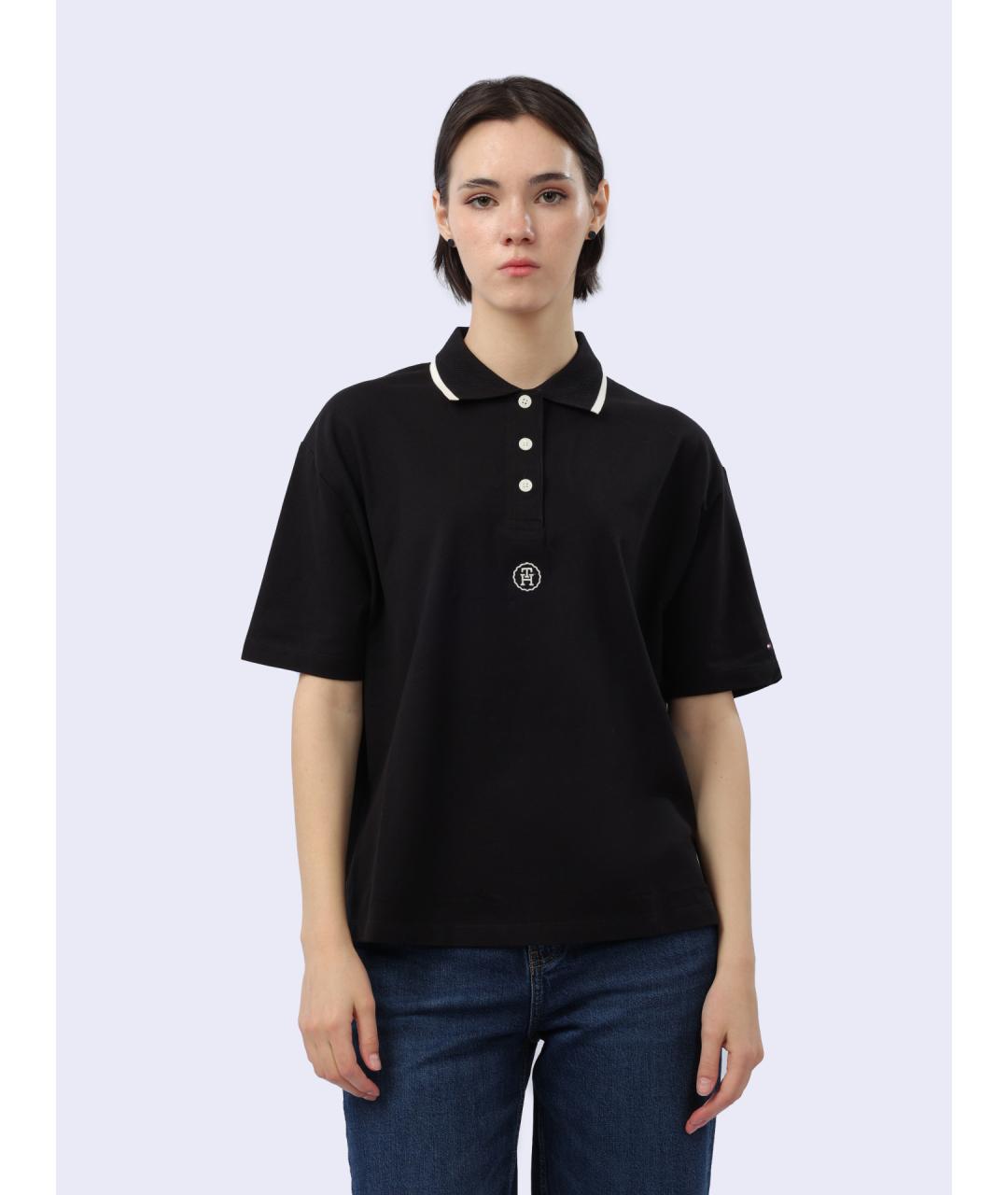 TOMMY HILFIGER Черная футболка, фото 5