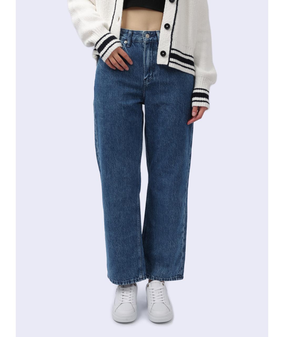 TOMMY HILFIGER Синие хлопковые прямые джинсы, фото 2