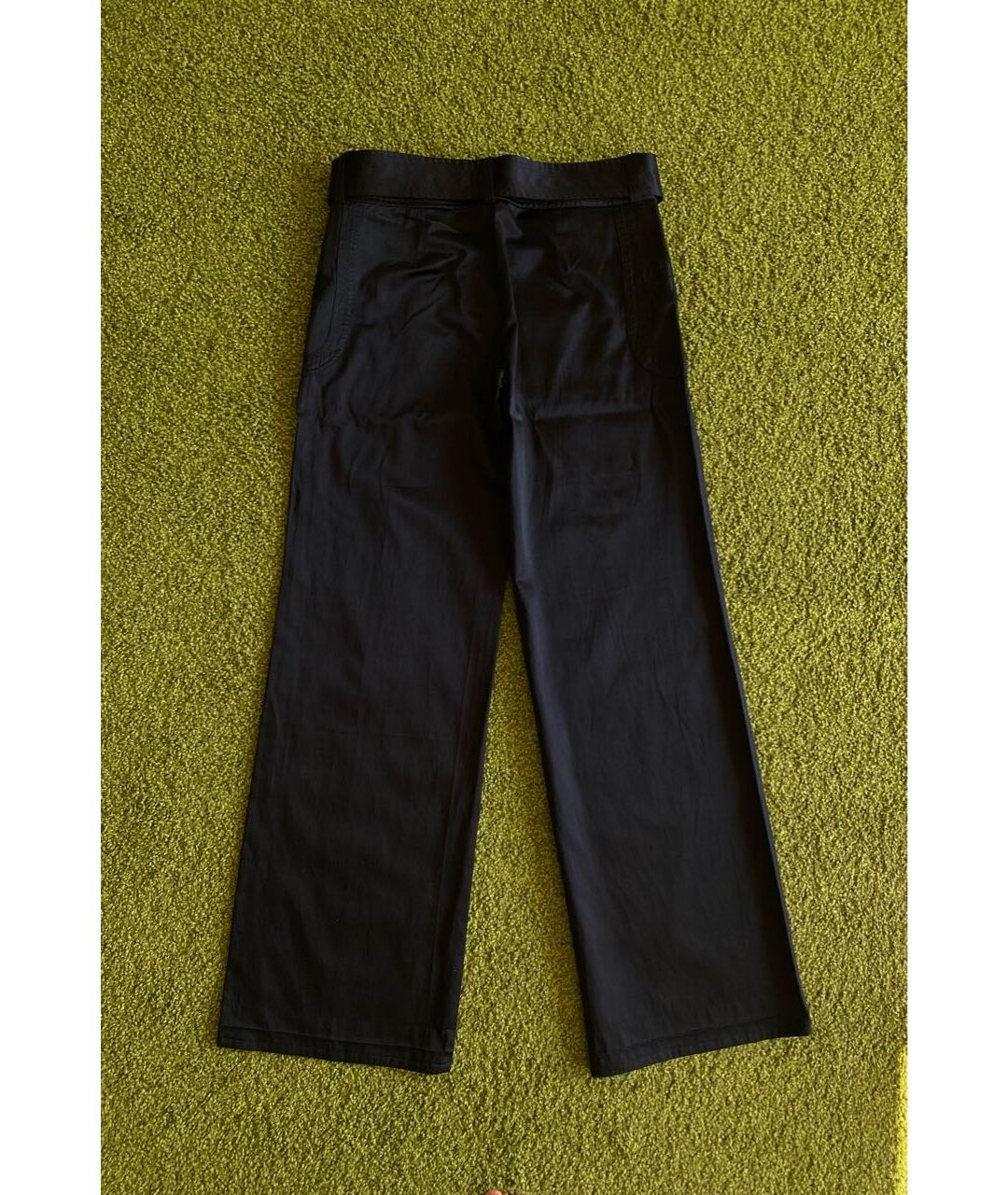 ARMANI EXCHANGE Черные шелковые брюки широкие, фото 2