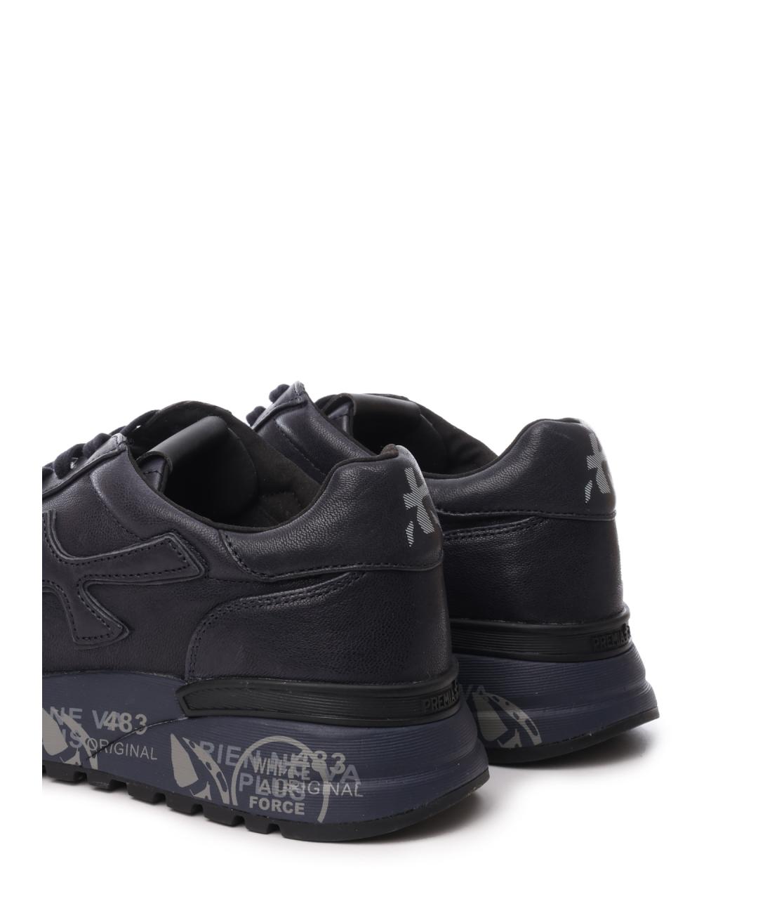 PREMIATA Черные кожаные высокие кроссовки / кеды, фото 6