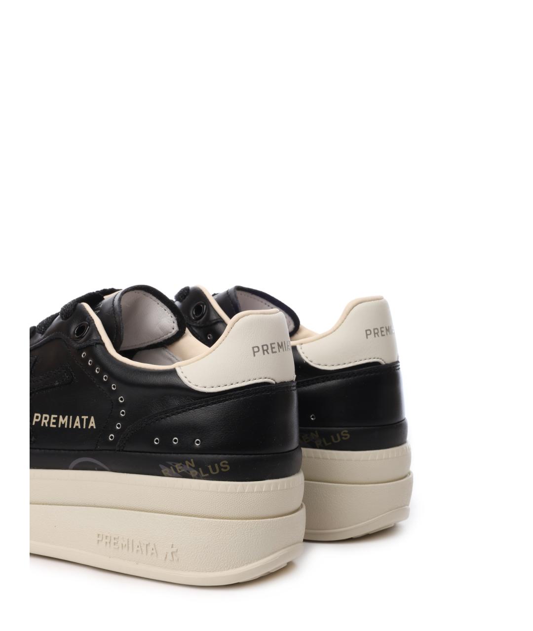 PREMIATA Черные кожаные кеды, фото 6