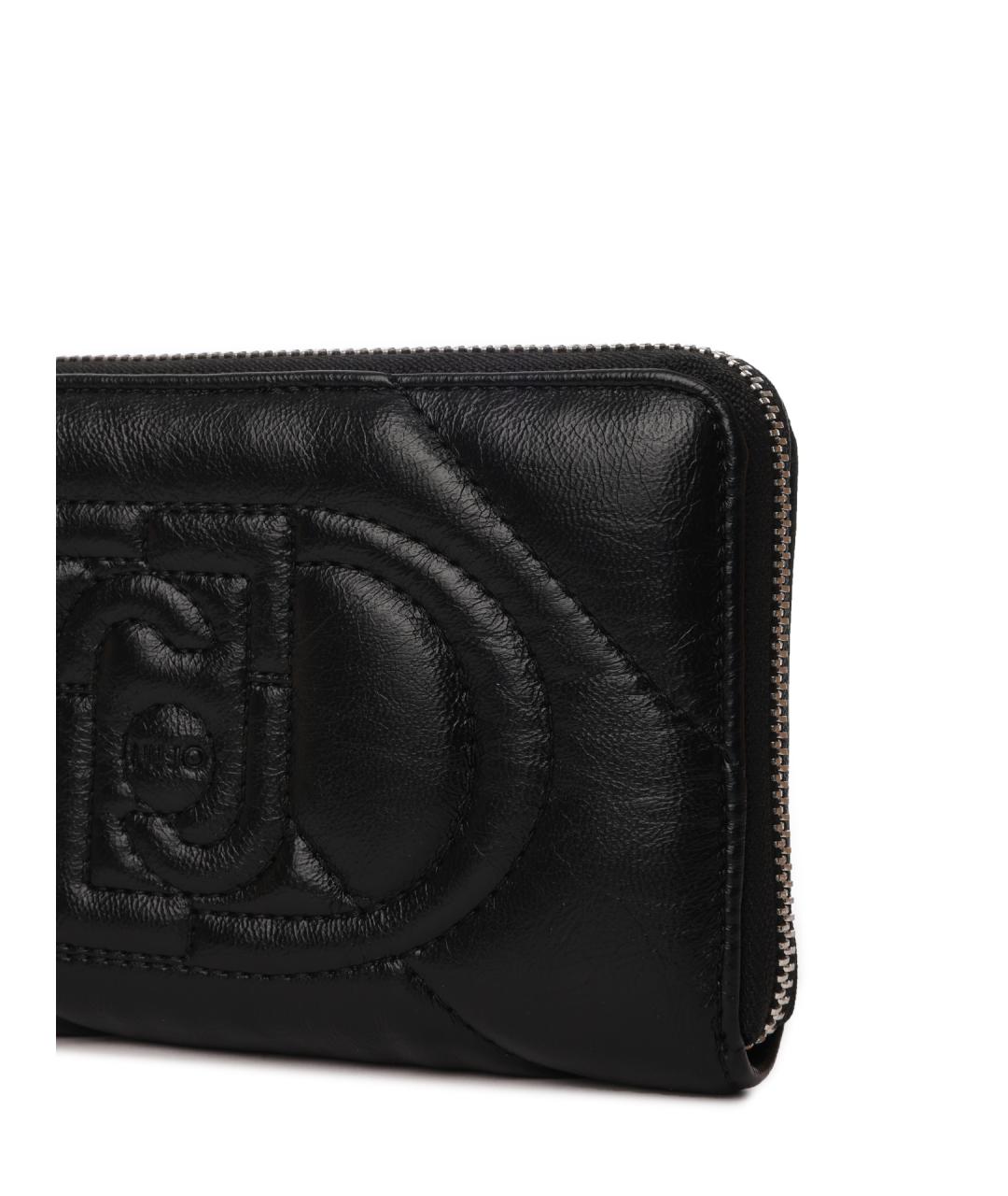 LIU JO Черный кошелек из искусственной кожи, фото 5