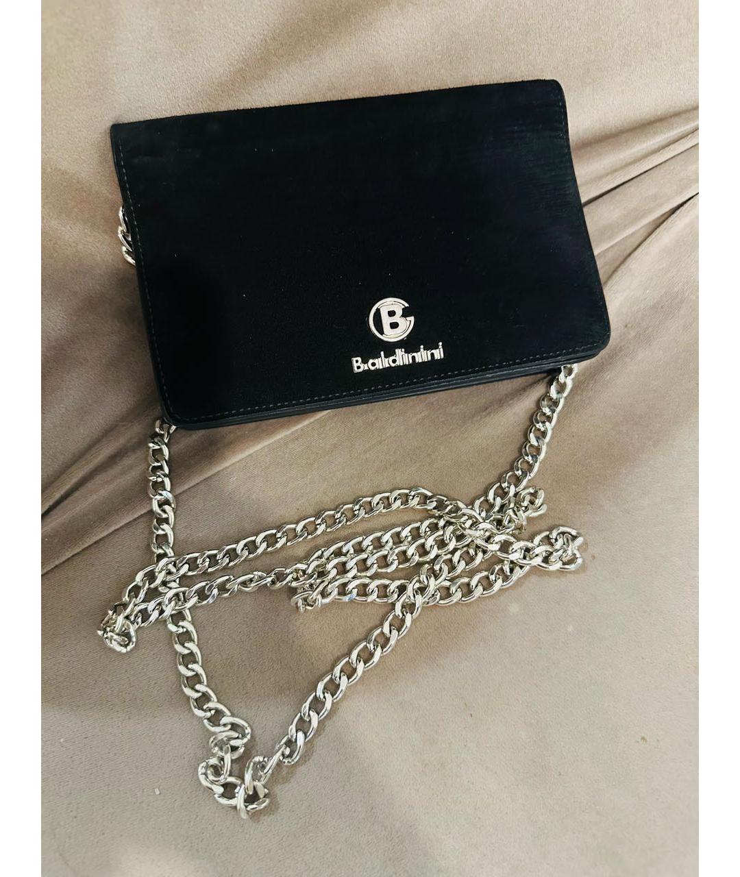 BALLY Черная замшевая сумка через плечо, фото 5