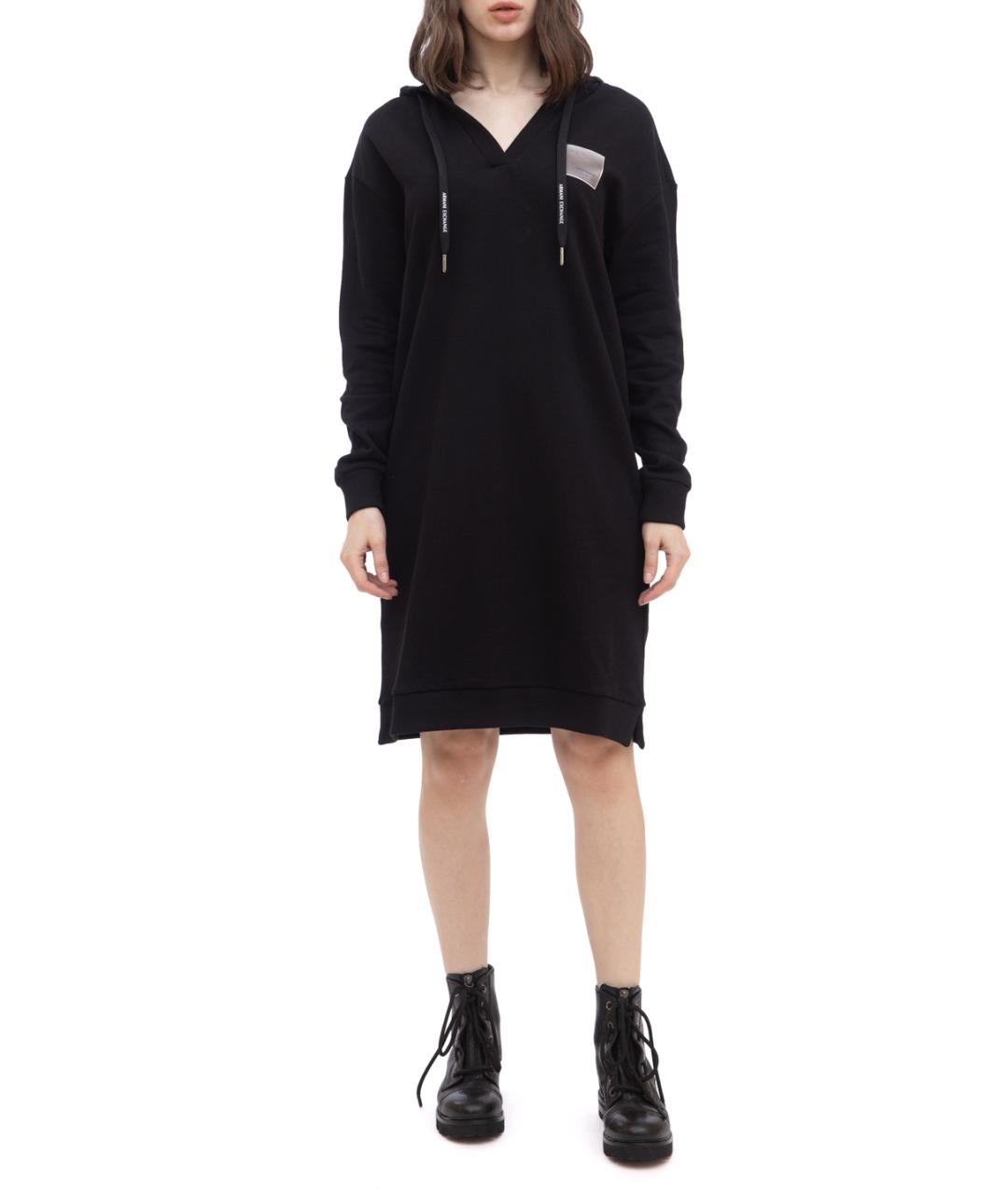 ARMANI EXCHANGE Черное повседневное платье, фото 1
