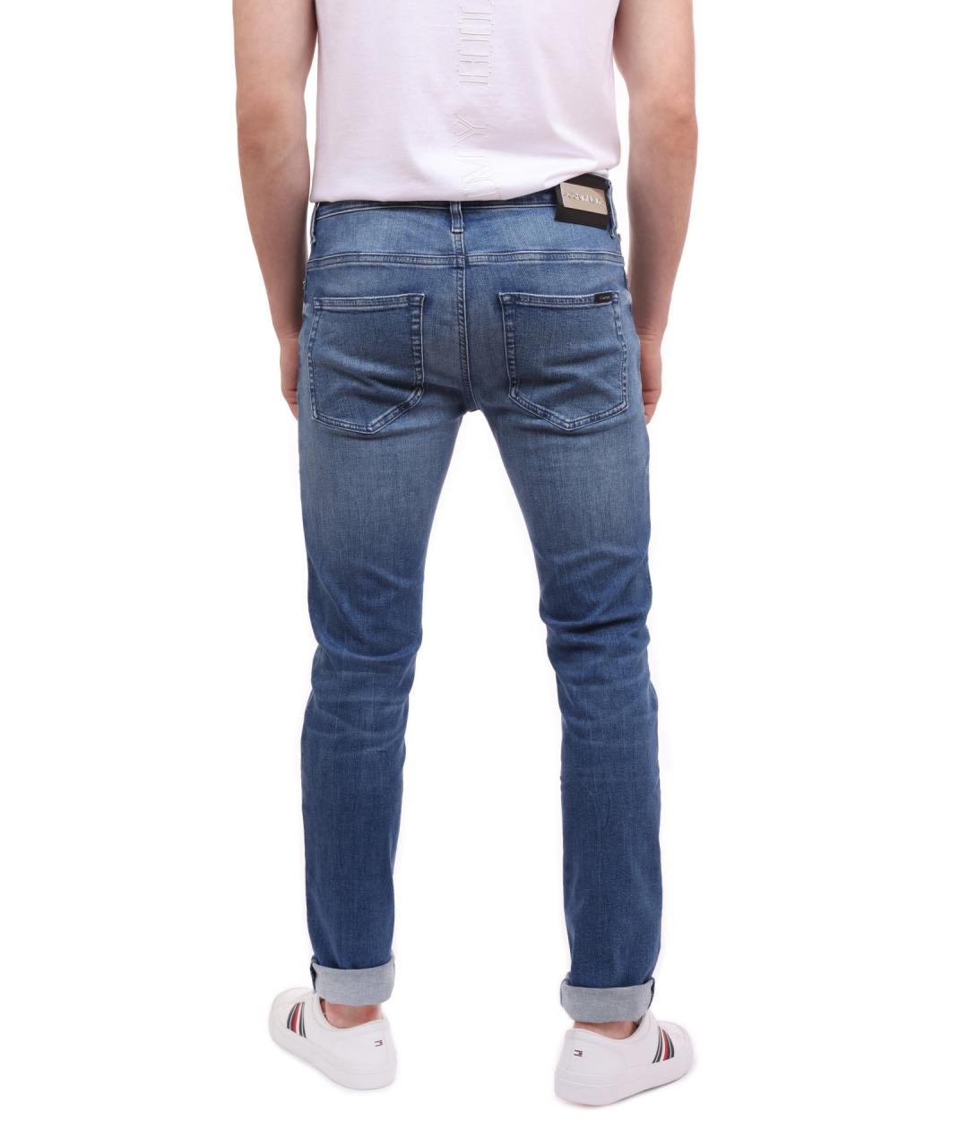 CALVIN KLEIN Синие хлопковые джинсы скинни, фото 4