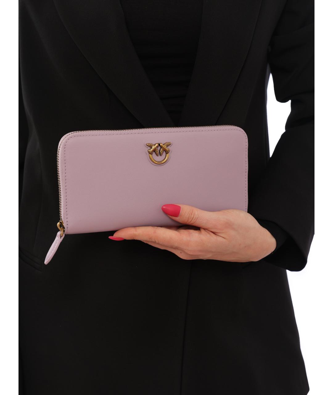 PINKO Фиолетовый кожаный кошелек, фото 2
