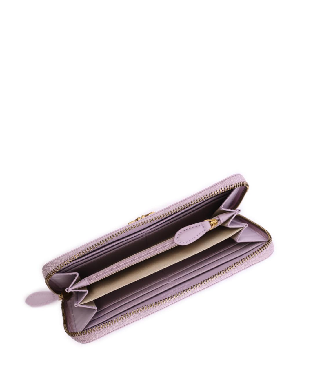 PINKO Фиолетовый кожаный кошелек, фото 5