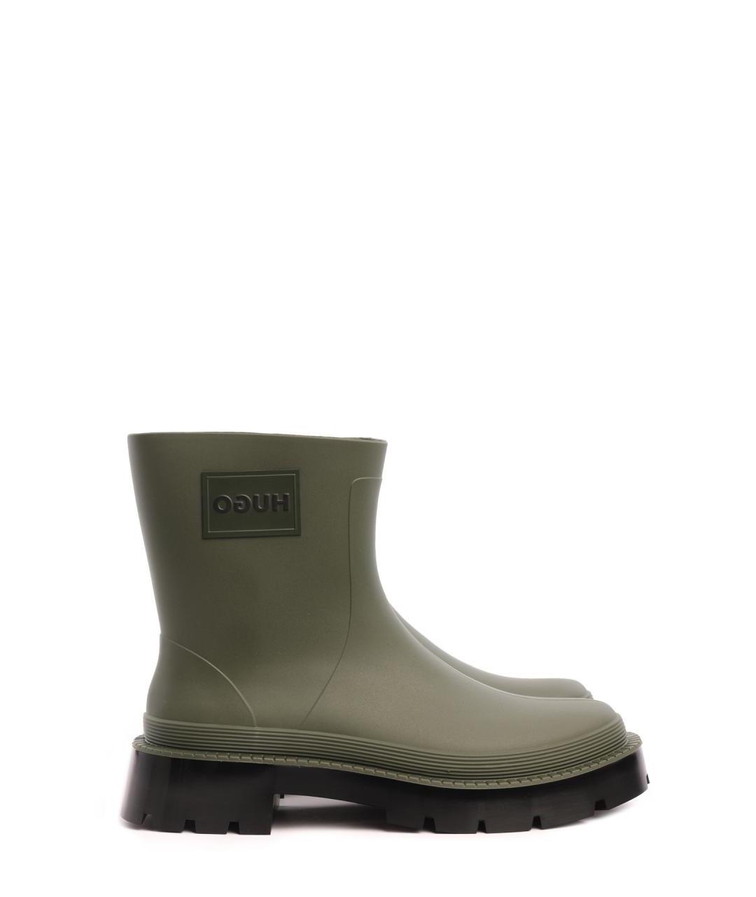 HUGO Зеленые резиновые сапоги, фото 6