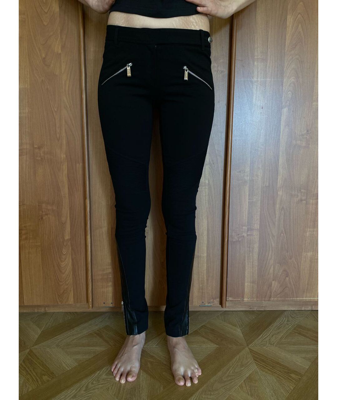 BARBARA BUI Черные вискозные брюки узкие, фото 7