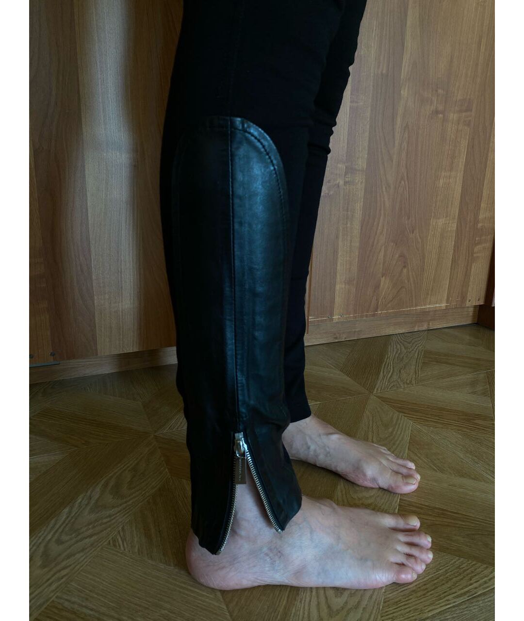 BARBARA BUI Черные вискозные брюки узкие, фото 4