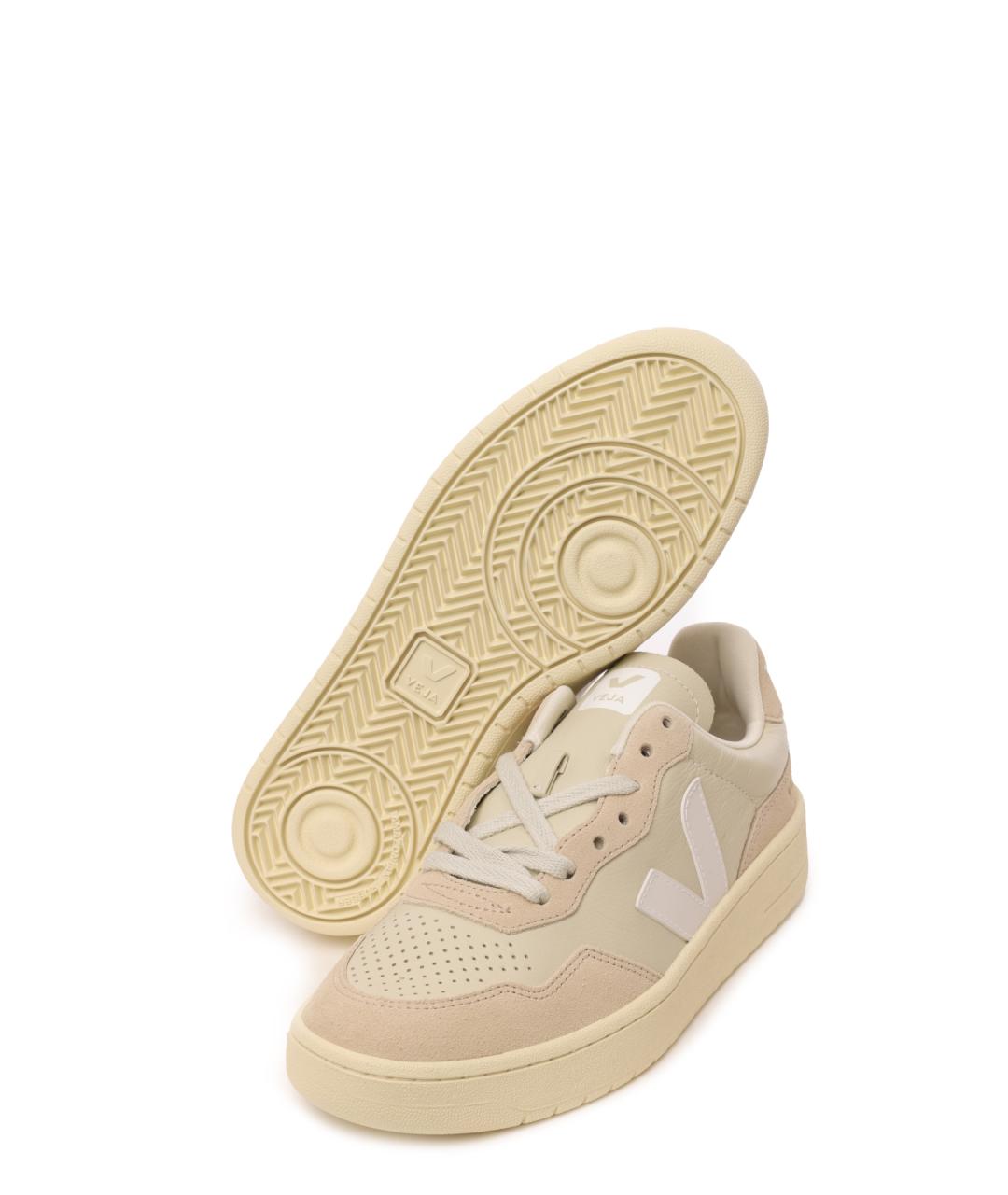 VEJA Бежевые кожаные кеды, фото 4
