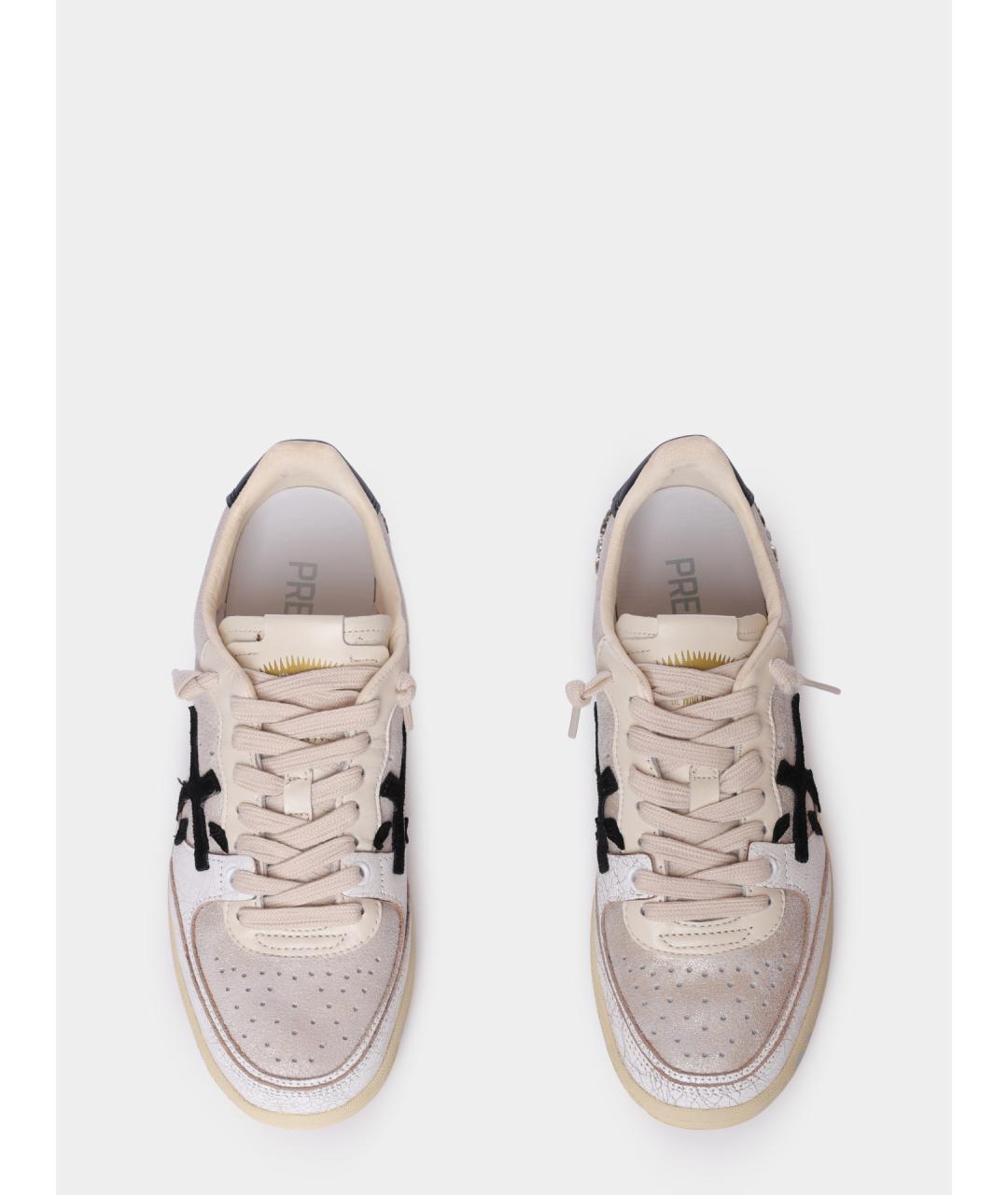 PREMIATA Бежевые кожаные кеды, фото 3