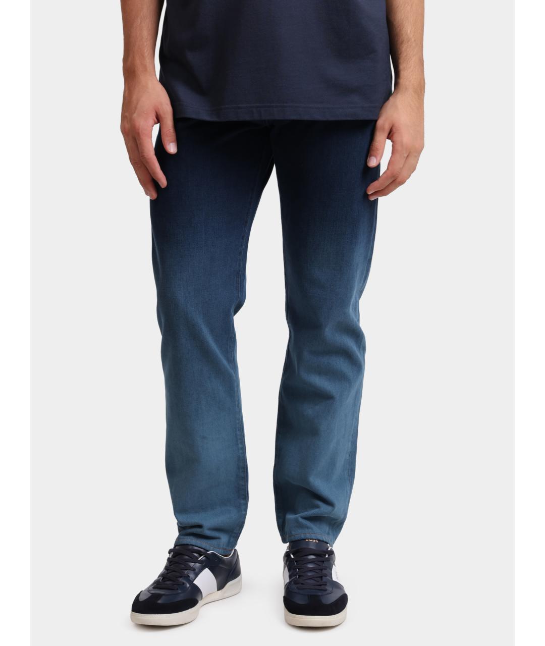 HUGO BOSS Синие хлопковые прямые джинсы, фото 6