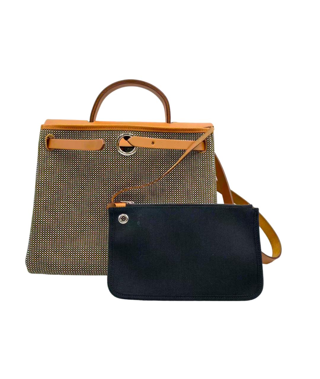 HERMES Тканевая сумка с короткими ручками, фото 2