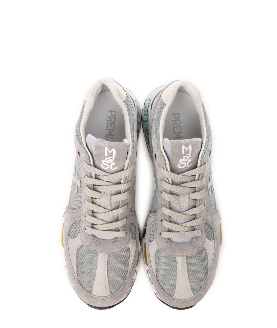 PREMIATA Серые замшевые низкие кроссовки / кеды, фото 5