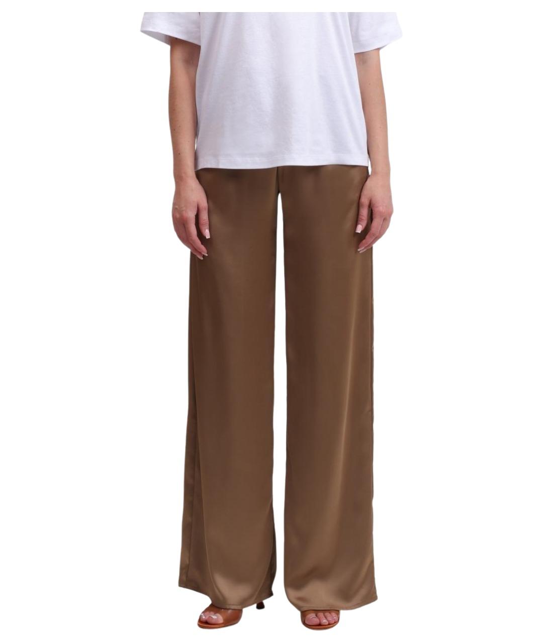 HERNO Бежевые полиэстеровые прямые брюки, фото 1