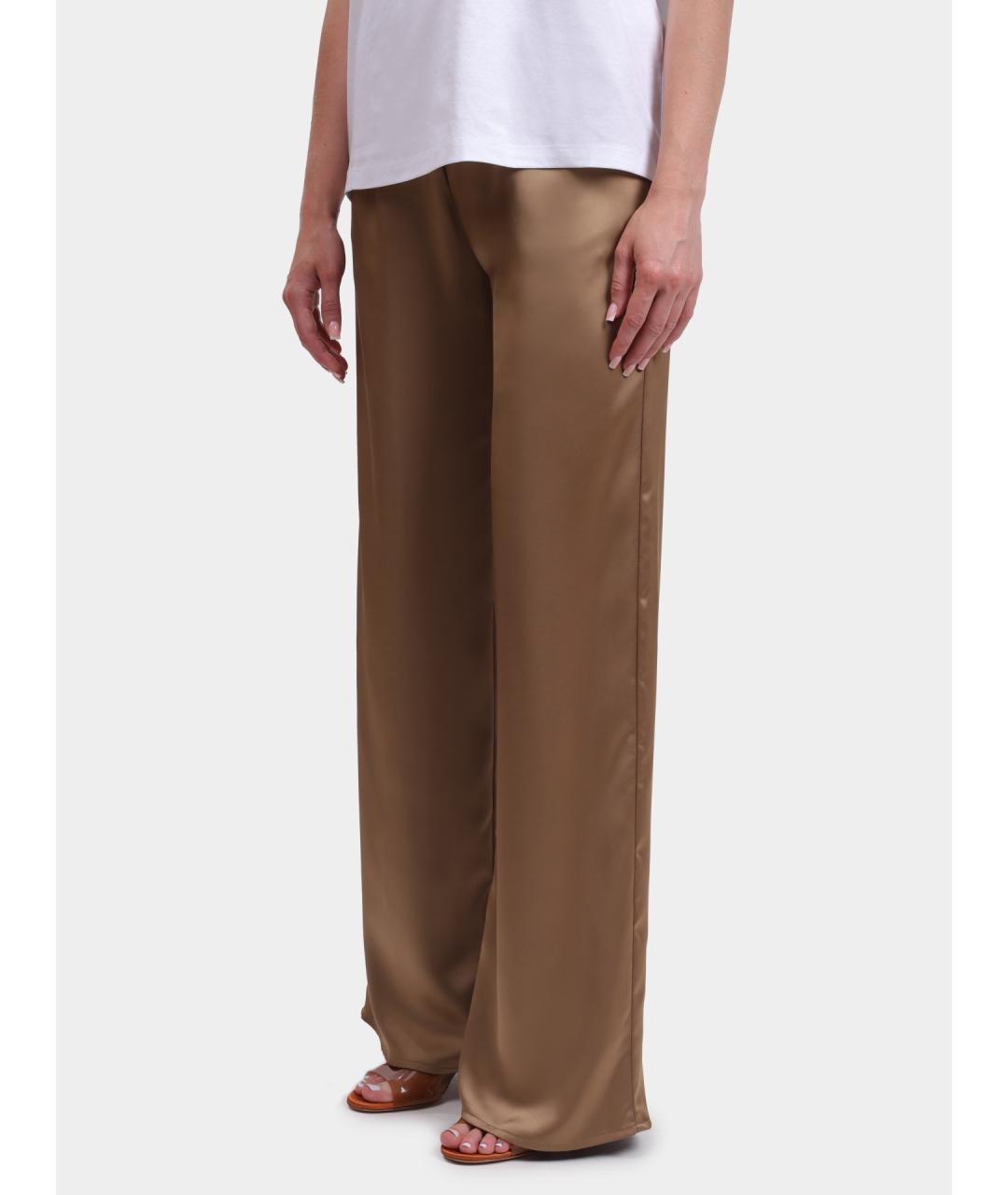 HERNO Бежевые полиэстеровые прямые брюки, фото 3