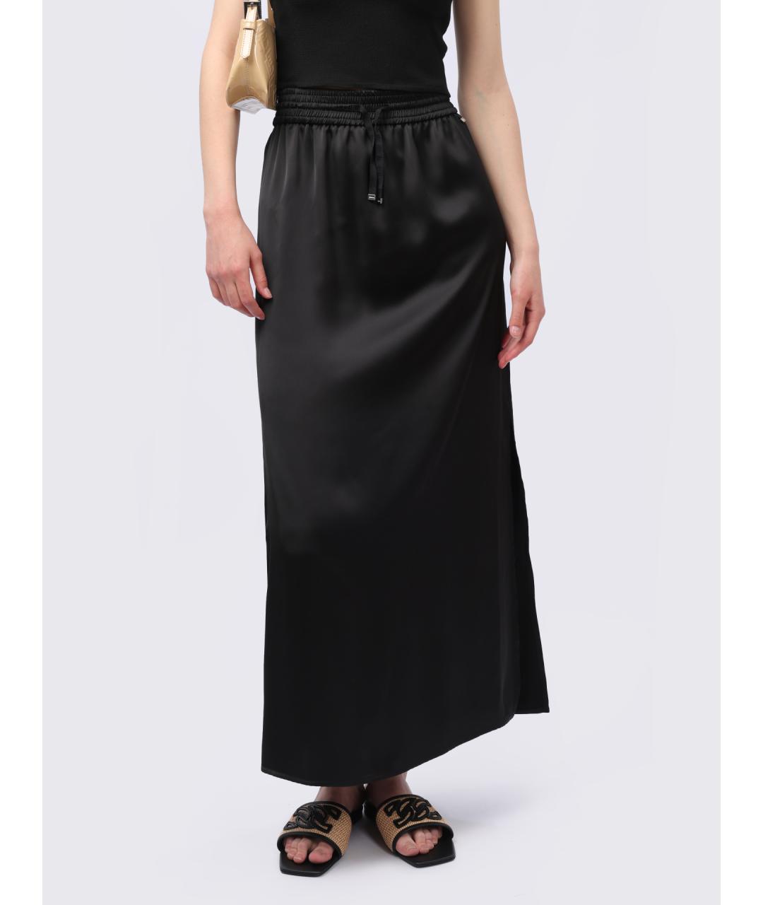 HERNO Черная юбка макси, фото 6
