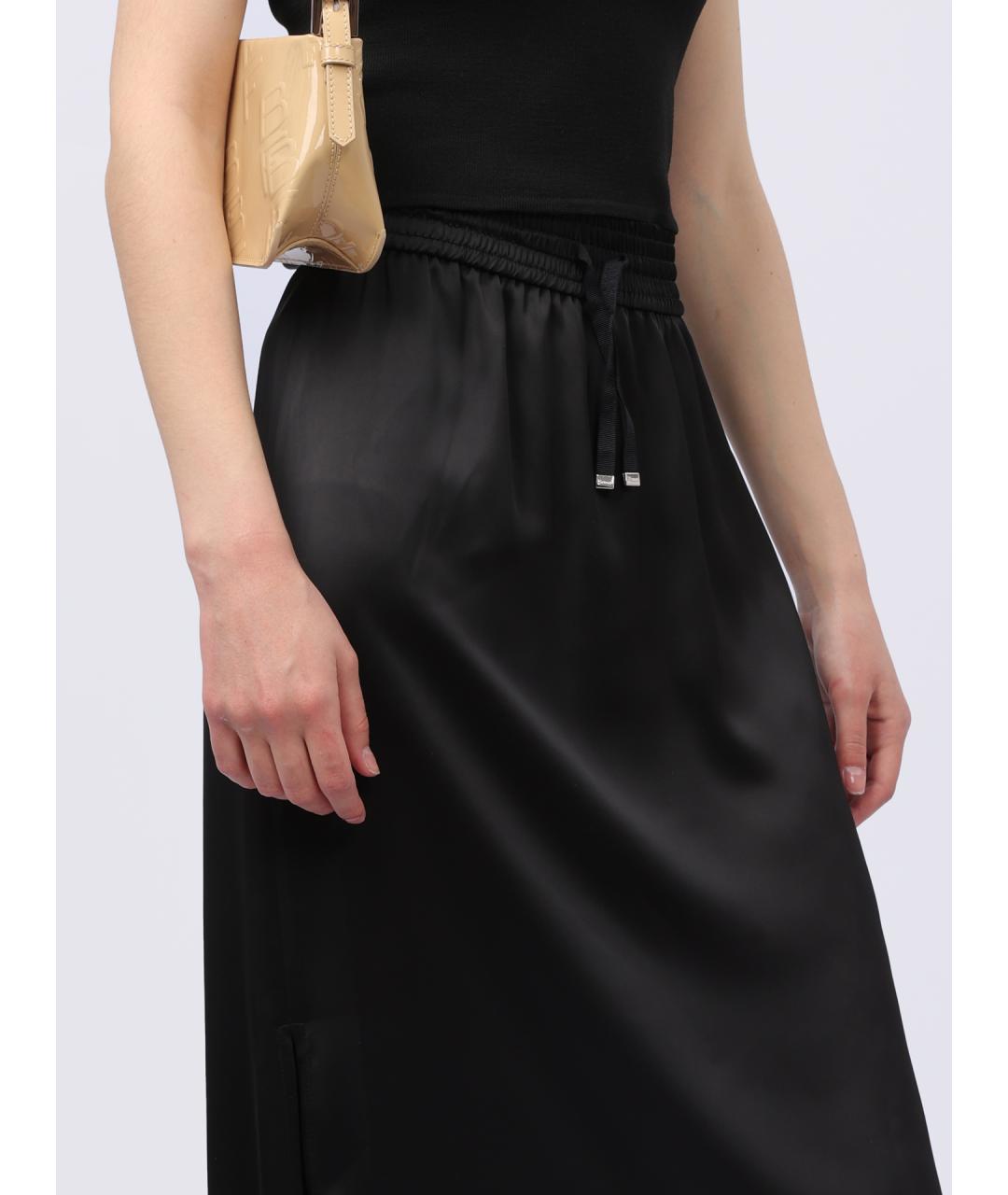 HERNO Черная юбка макси, фото 4