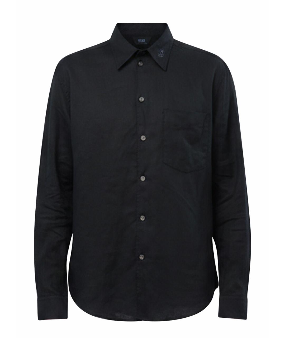 DIESEL Черная льняная кэжуал рубашка, фото 1