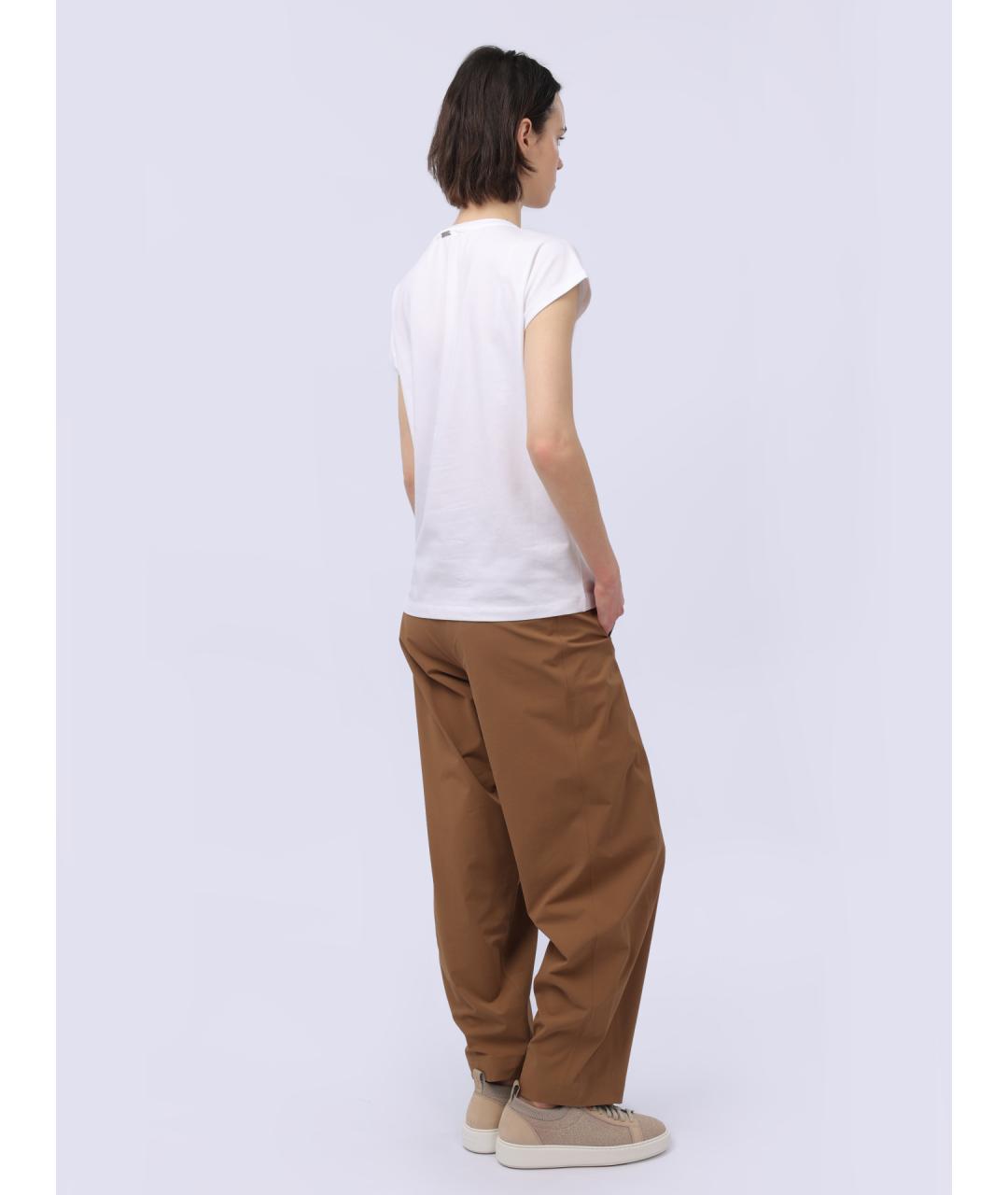 HERNO Белая хлопковая футболка, фото 6