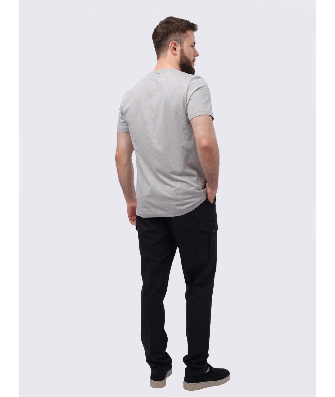 PESERICO Серая хлопковая футболка, фото 6