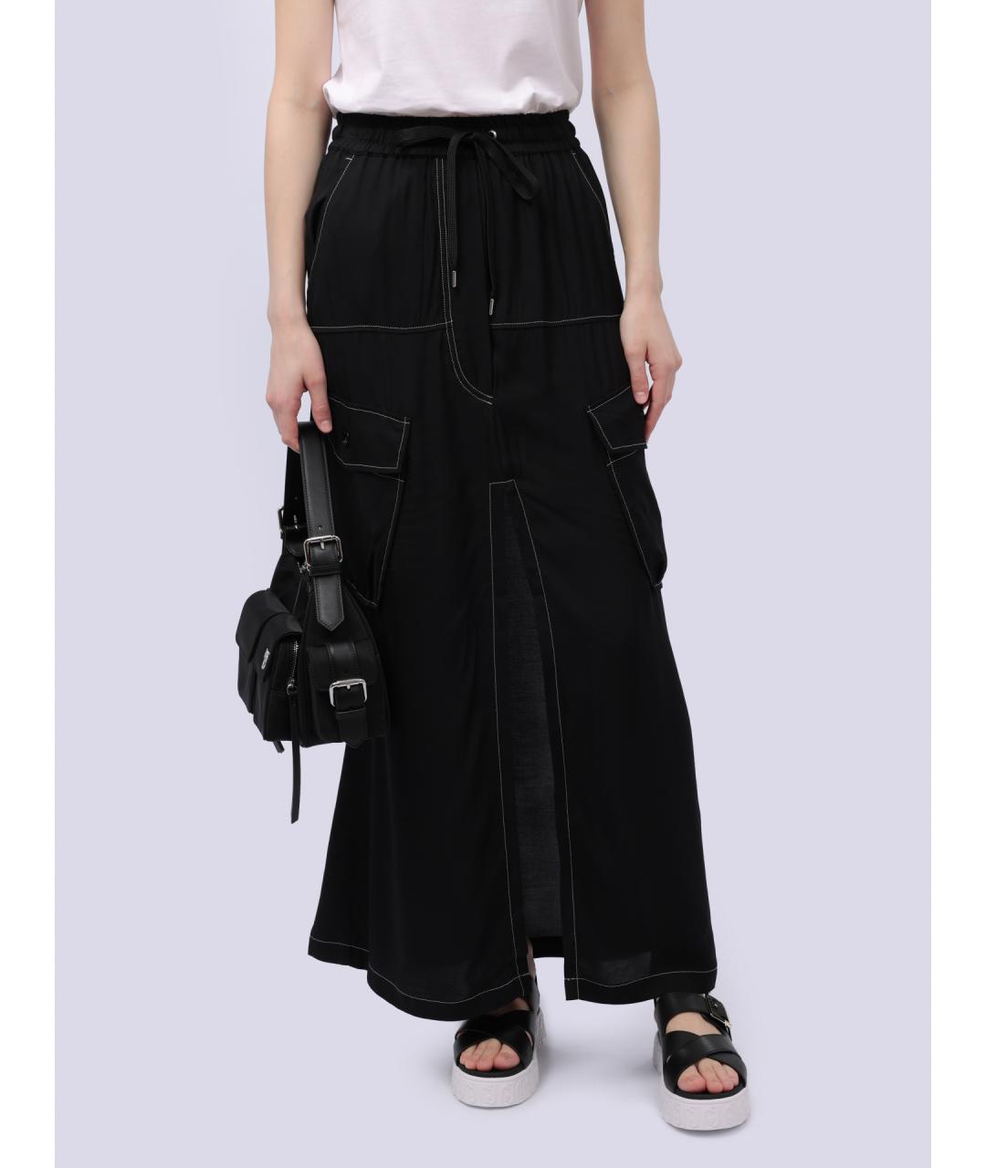 PINKO Черная юбка макси, фото 3