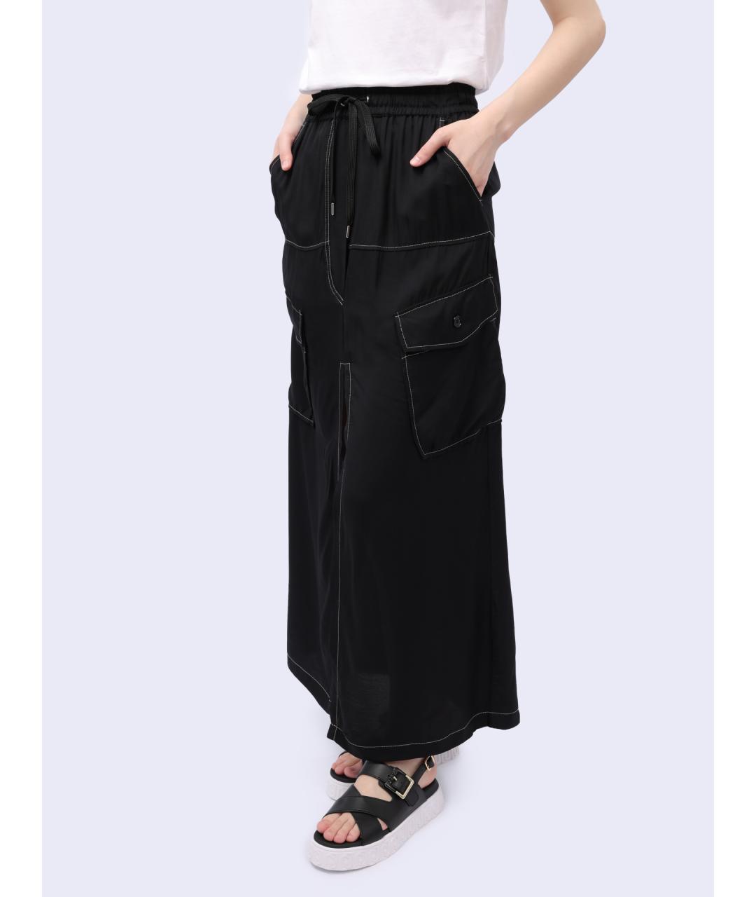 PINKO Черная юбка макси, фото 5