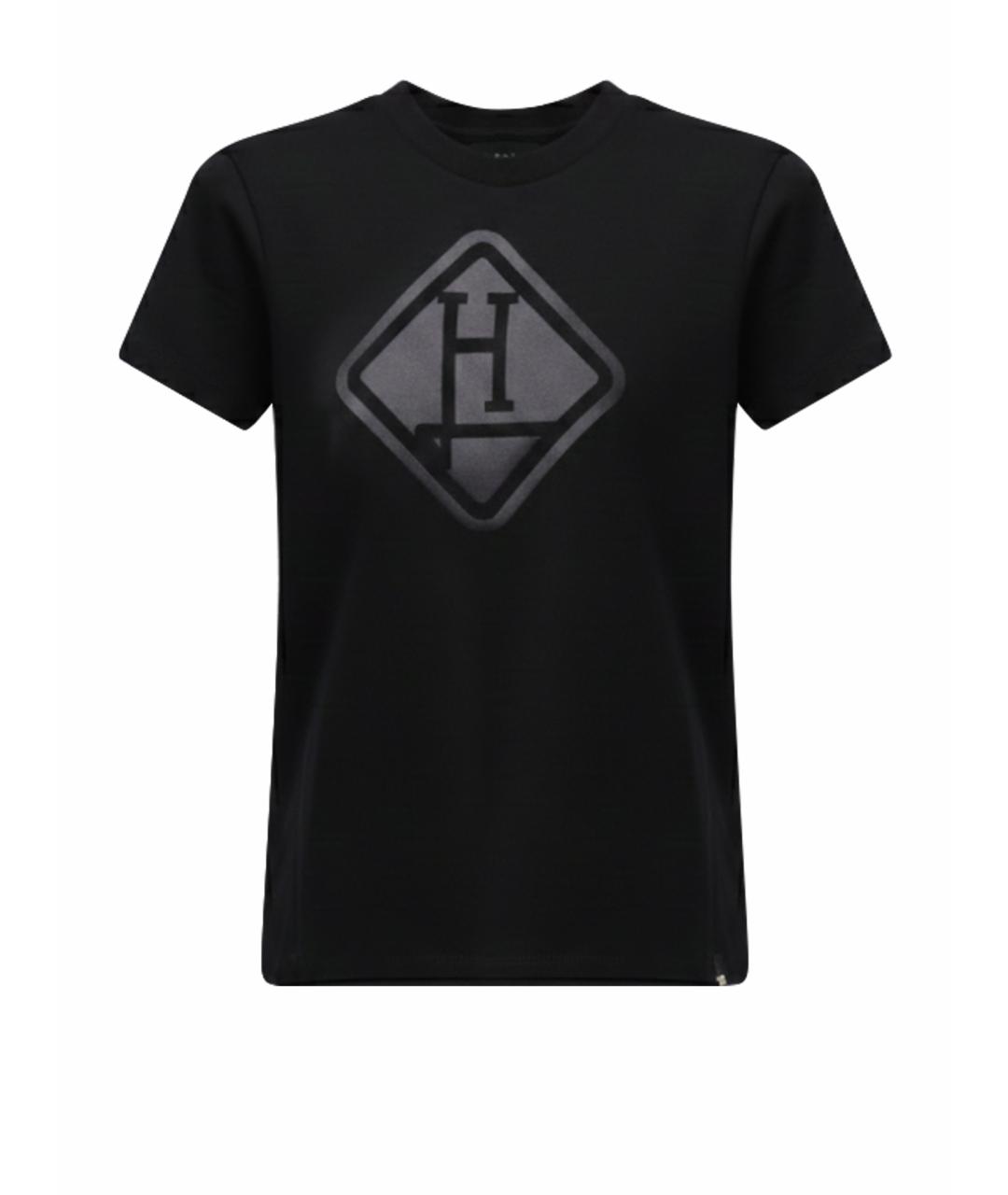 HERNO Черная хлопковая футболка, фото 1