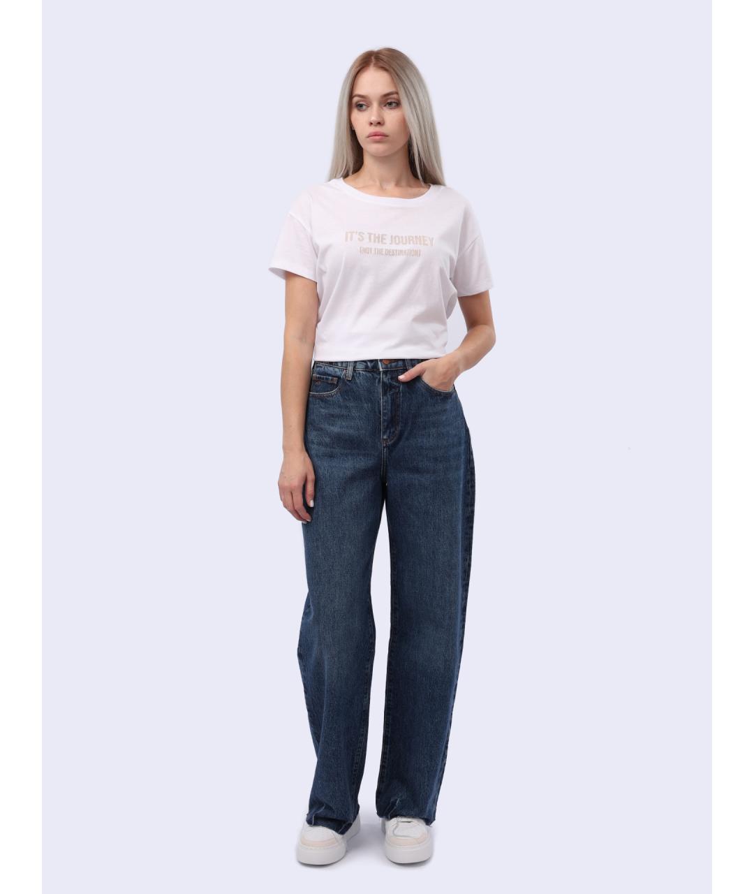 ARMANI EXCHANGE Синие прямые джинсы, фото 5