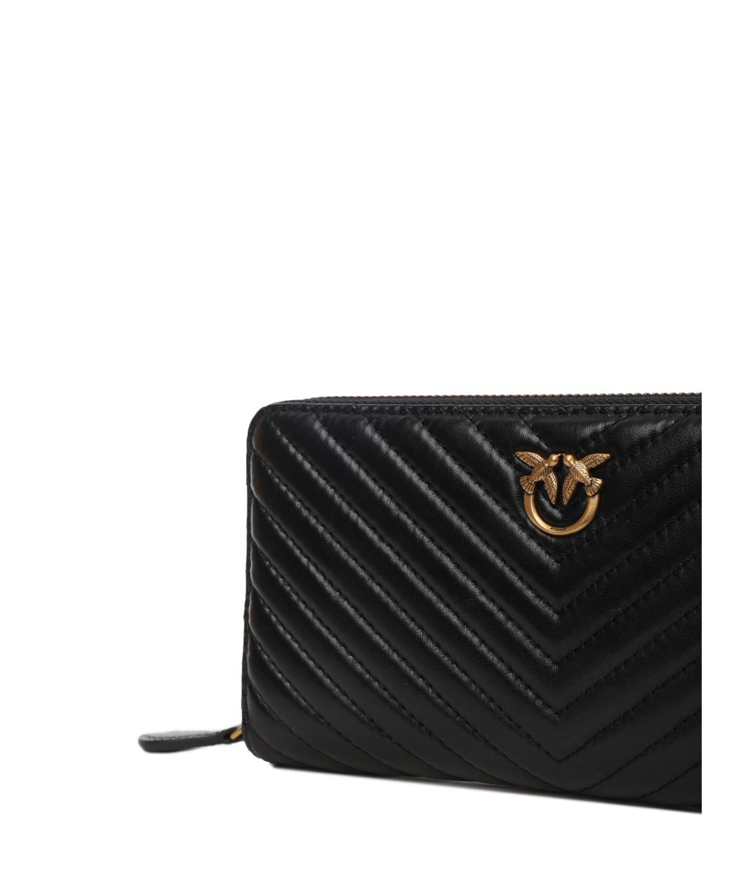 PINKO Черный кожаный кошелек, фото 5
