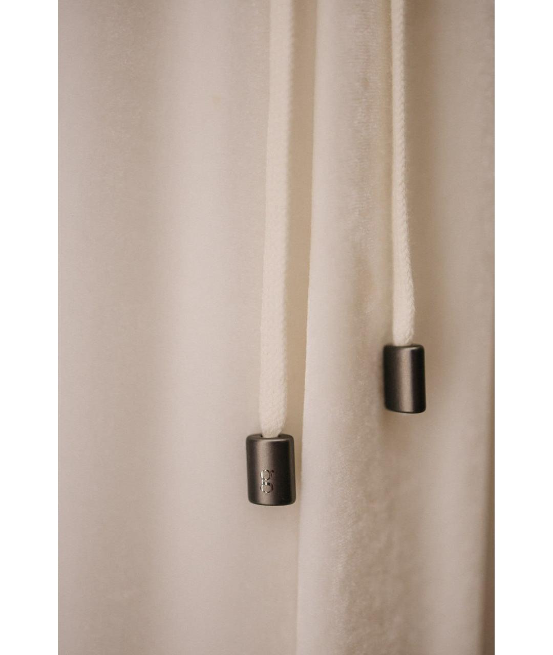 GENTRY PORTOFINO Белые вискозные брюки широкие, фото 4