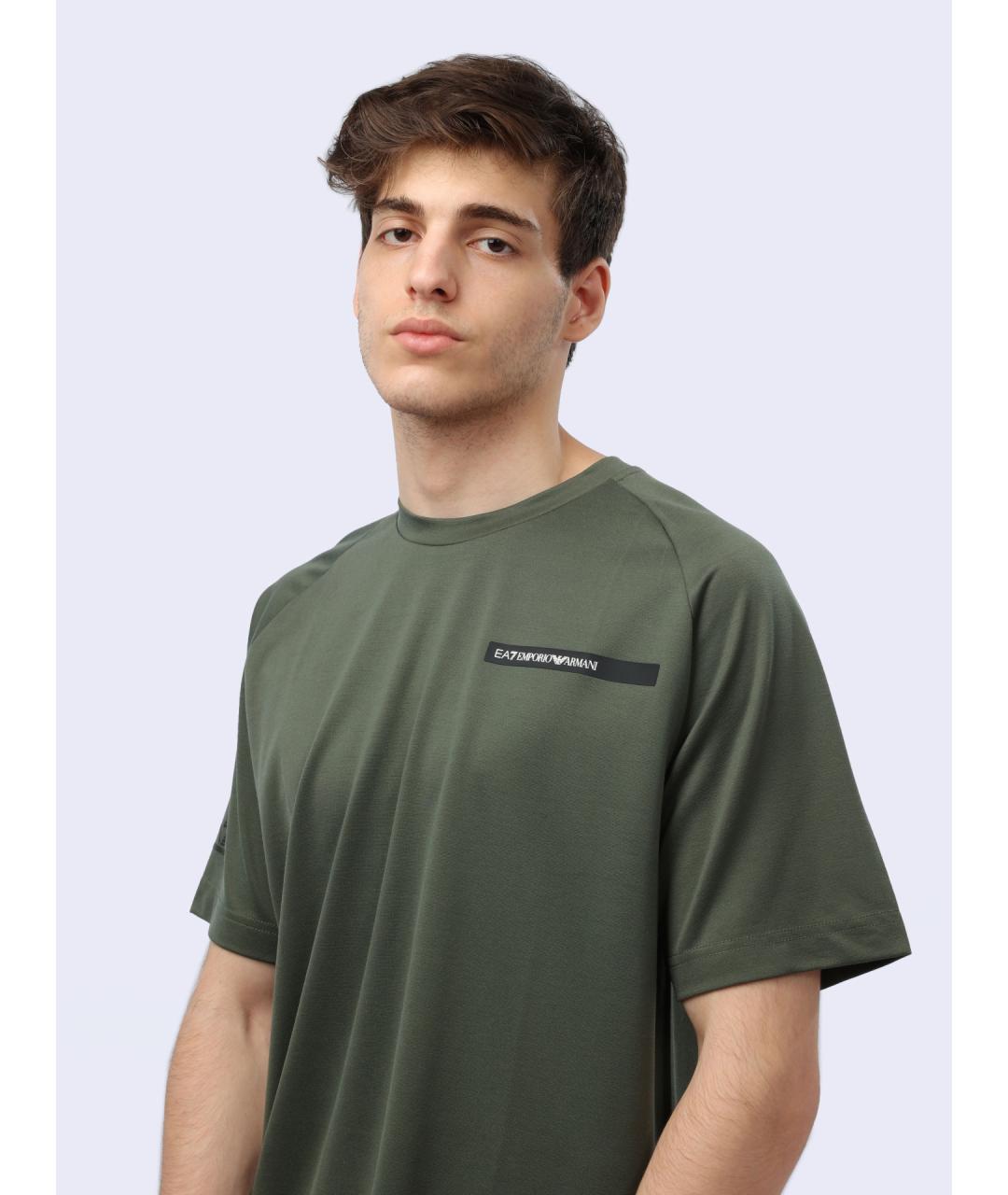 EA7 Хаки футболка, фото 6