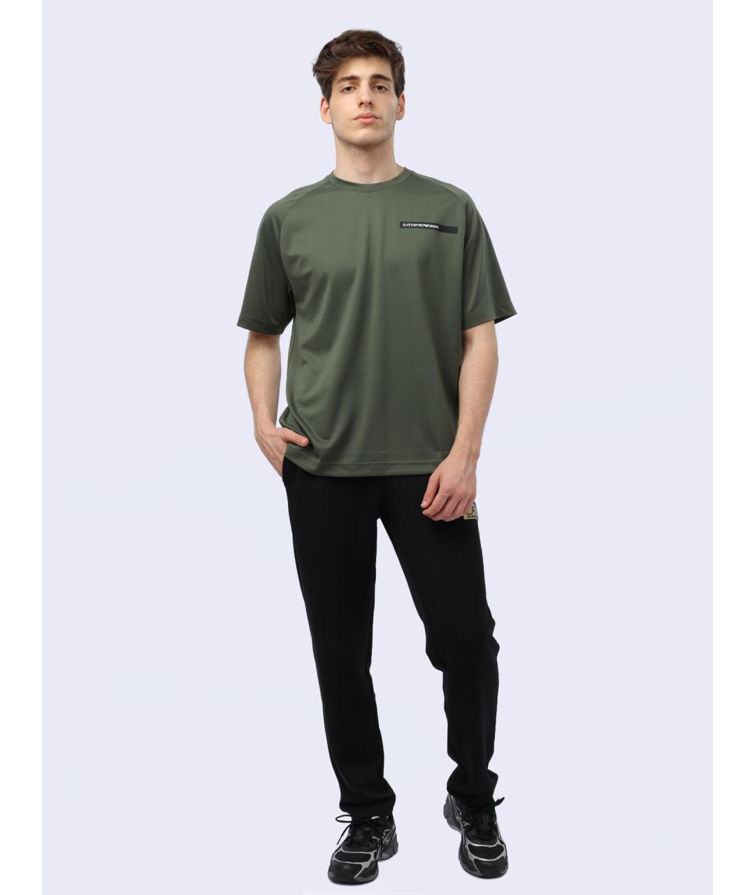 EA7 Хаки футболка, фото 2