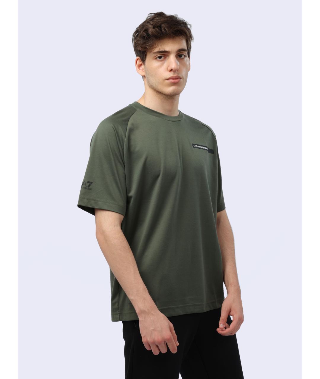 EA7 Хаки футболка, фото 3