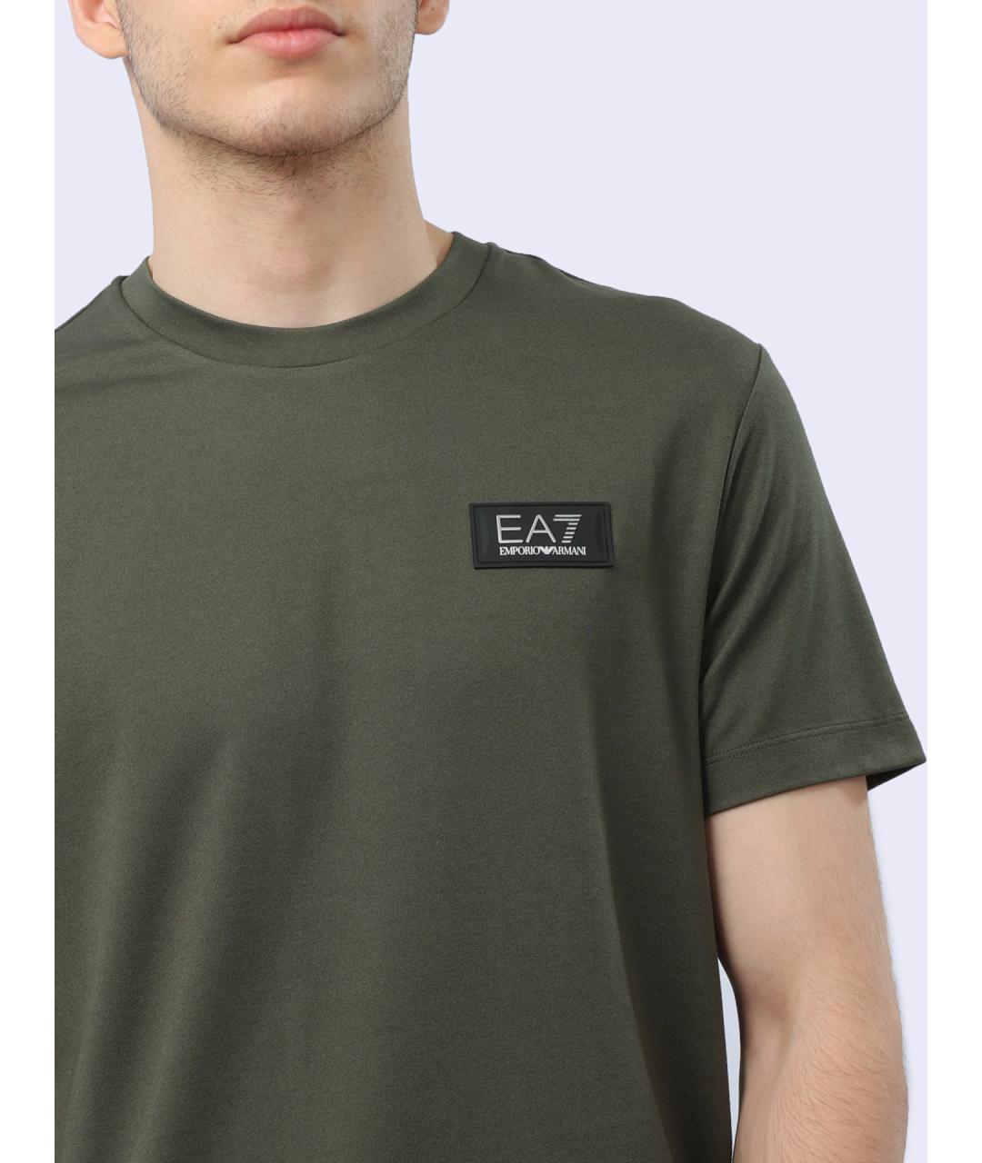 EA7 Хаки футболка, фото 3