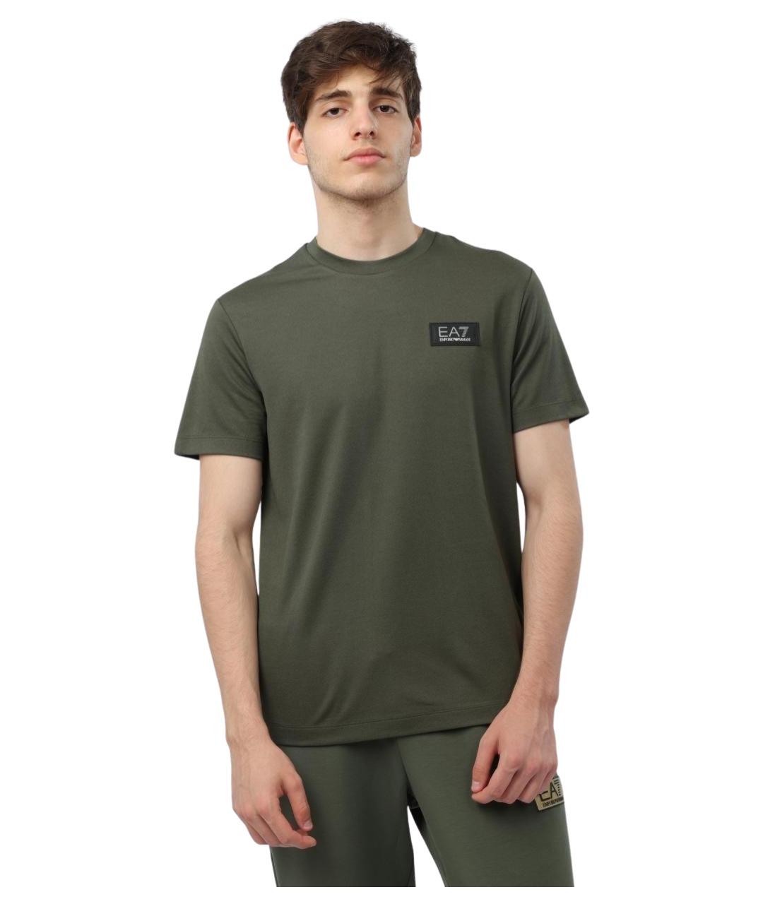 EA7 Хаки футболка, фото 1