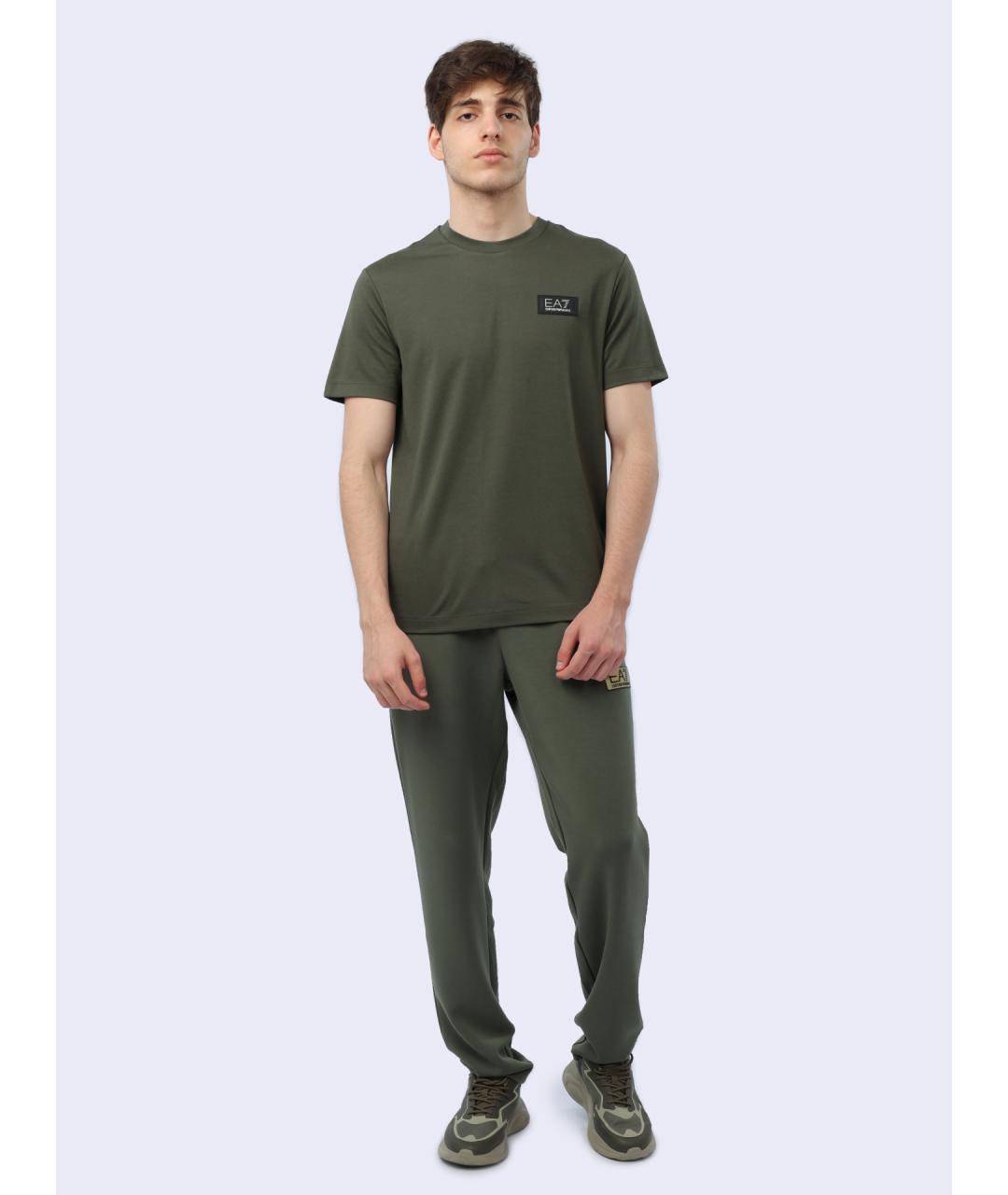 EA7 Хаки футболка, фото 5