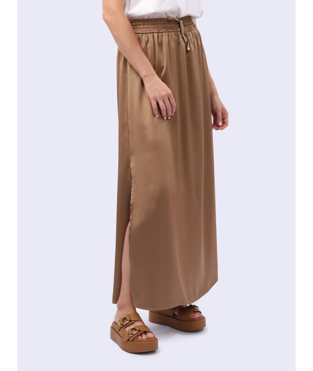 HERNO Коричневая юбка макси, фото 4