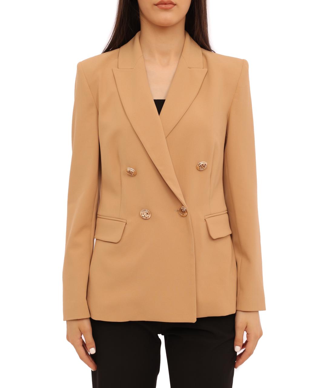 LIU JO Бежевый жакет/пиджак, фото 1