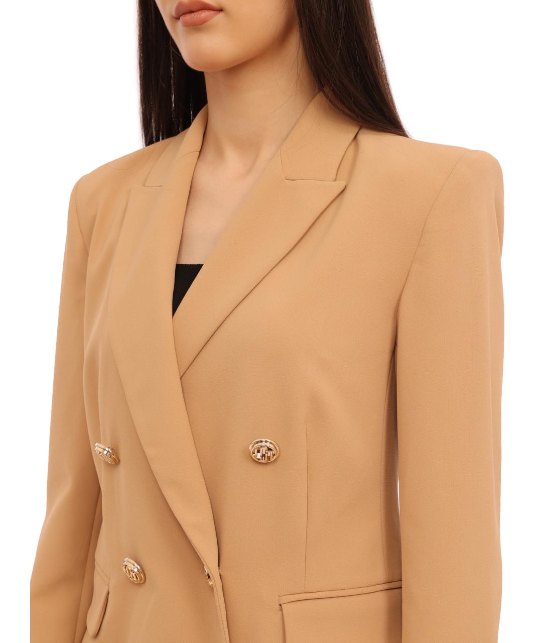 LIU JO Бежевый жакет/пиджак, фото 4