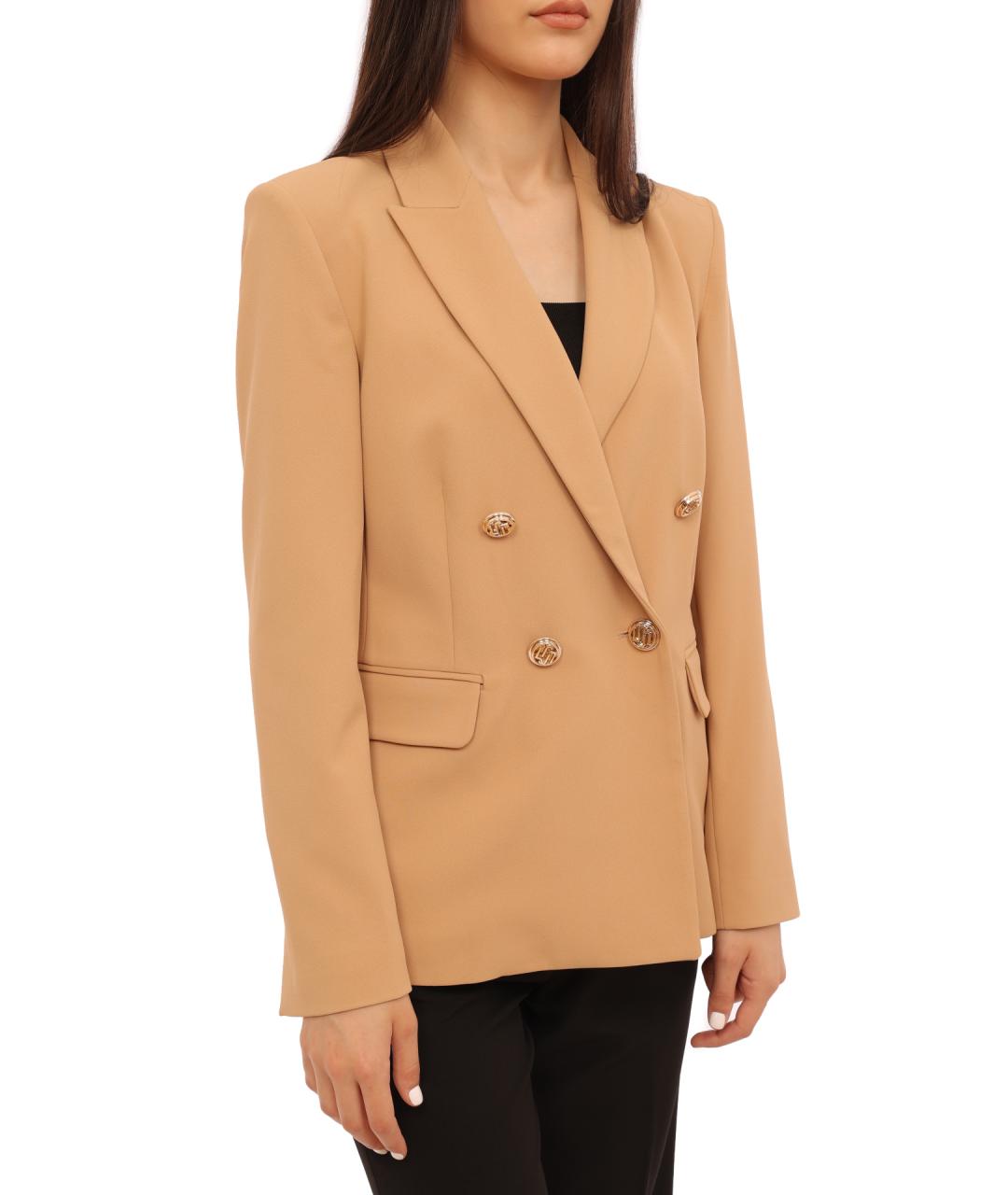 LIU JO Бежевый жакет/пиджак, фото 6