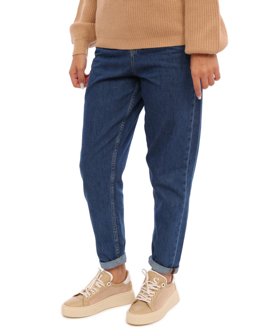 LIU JO Синие хлопковые прямые джинсы, фото 3