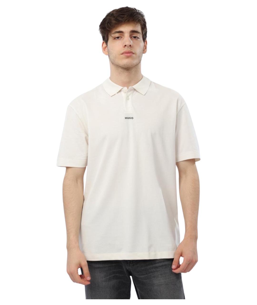HUGO Белая хлопковая футболка, фото 1
