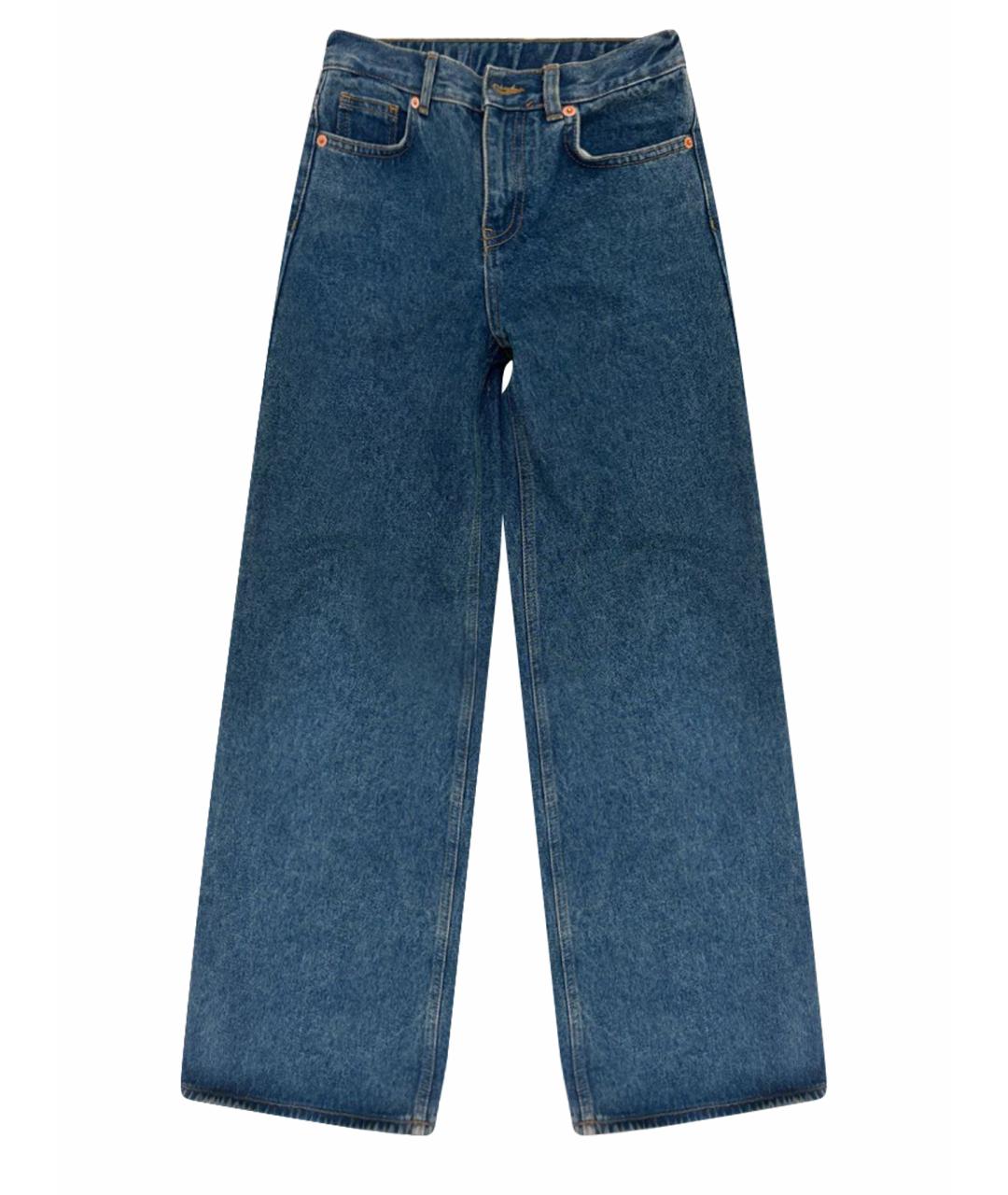 MM6 MAISON MARGIELA Синие хлопковые детские джинсы, фото 1